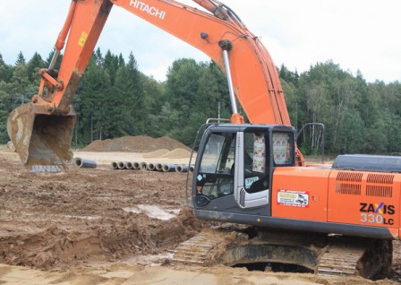 Фотоотчет о строительстве трассы на 77 км Новорижского шоссе
