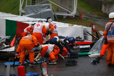 Авария Жюля Бьянки на Гран При Японии 2014