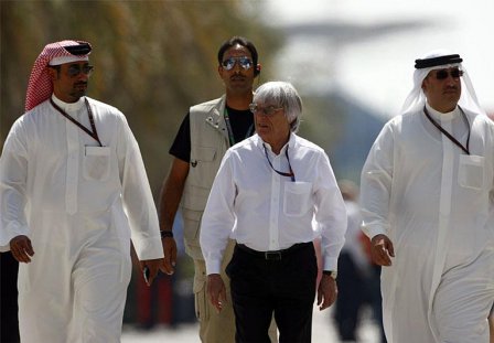 Берни Экклстоун на Гран При Бахрейна 2010