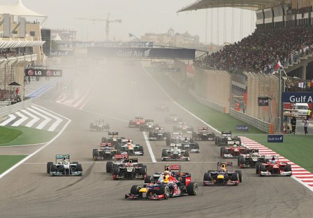 Старт гонки в Бахрейне 2012