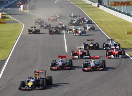 Старт Гран При Японии 2011