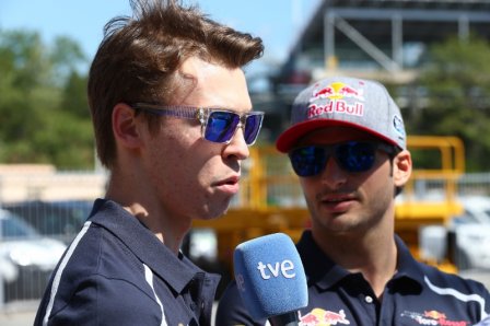 Даниил Квят и Карлос Сайнц младший на Гран При Испании 2016
