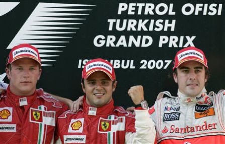 Подиум ГП Турции 2007
