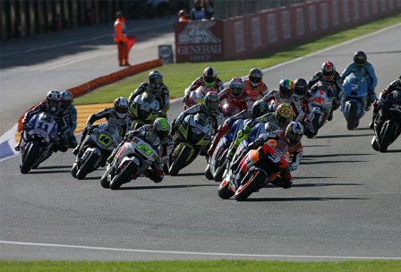 MotoGP, старт ГП Валенсии 2009