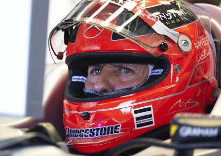Михаэль Шумахер на Гран При Бразилии 2010