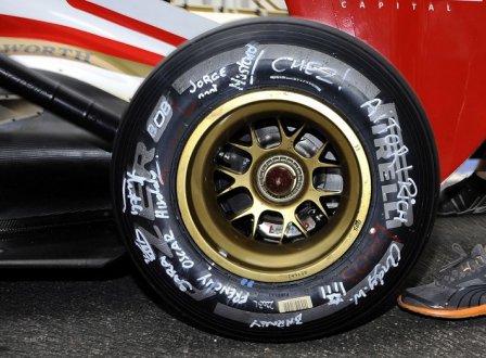 Шина Pirelli на HRT 2012