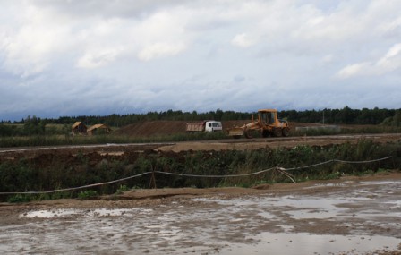 Фотоотчет о строительстве трассы на 77 км Новорижского шоссе