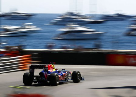 Себастьян Феттель в квалификации на Гран При Монако 2011